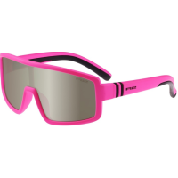 Окуляри дитячі R2 INVADER neon/pink (TPEE), лінза smoke, покриття silver mirror, кат. 2