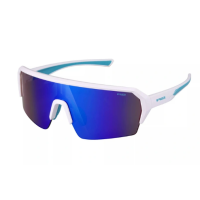 Окуляри дитячі R2 HYPE white, blue (shiny), лінза brown (gold chrome) PC, кат. 2