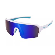 Окуляри дитячі R2 HYPE white, blue (shiny), лінза brown (gold chrome) PC, кат. 2
