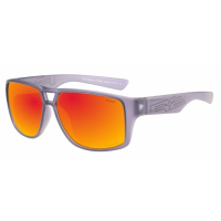 Окуляри R2 MASTER dark/grey (TR90), лінза smoke (Polarized TAC), покриття black/red real-full revo,