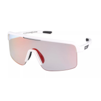 Окуляри R2 BOOST white (matt), лінза clear to grey (black-red chrome) PC Photochromic, кат. 0-3