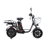 Електровелосипед DELIVERY 16" CTB ST (зі складним сидінням) з батареєю, чорний