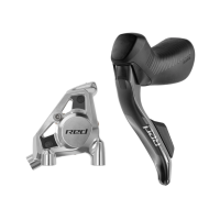 Дуал SRAM Disc Brake Red AXS E1 Stealthamajig connected Rear Brake/Left Shift 1800mm w/ Flat Mount 20mm SS Hardware (Rotor sold separately)