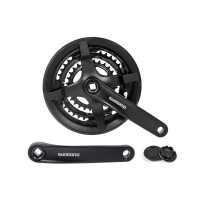 Шатун Алюмiнiй L175мм 24-34-42Т під квадрат чорний SHIMANO FC-TY301