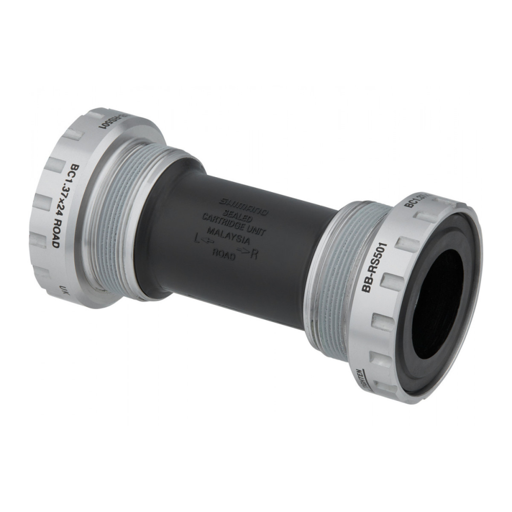 Каретка без вала 68/70 під порожнисту вісь (Hollowtech II) SHIMANO BB-RS501 сірий з чорним, фото 1